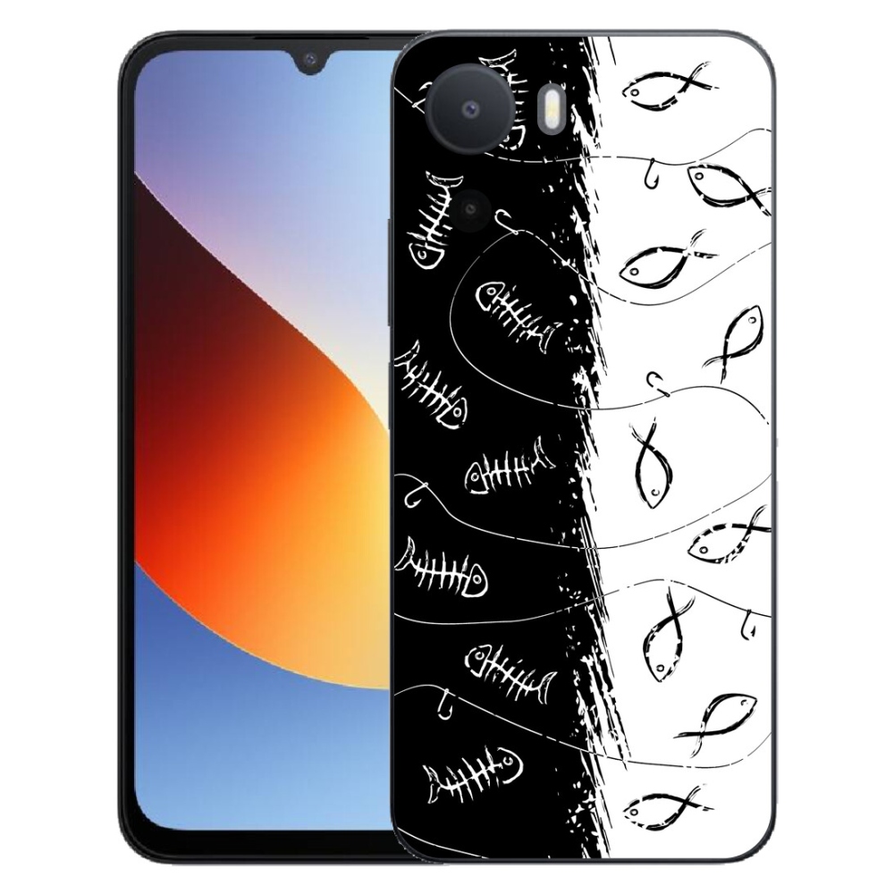 Gelový kryt mmCase na Xiaomi Redmi A7 Pro - kostry a rybky