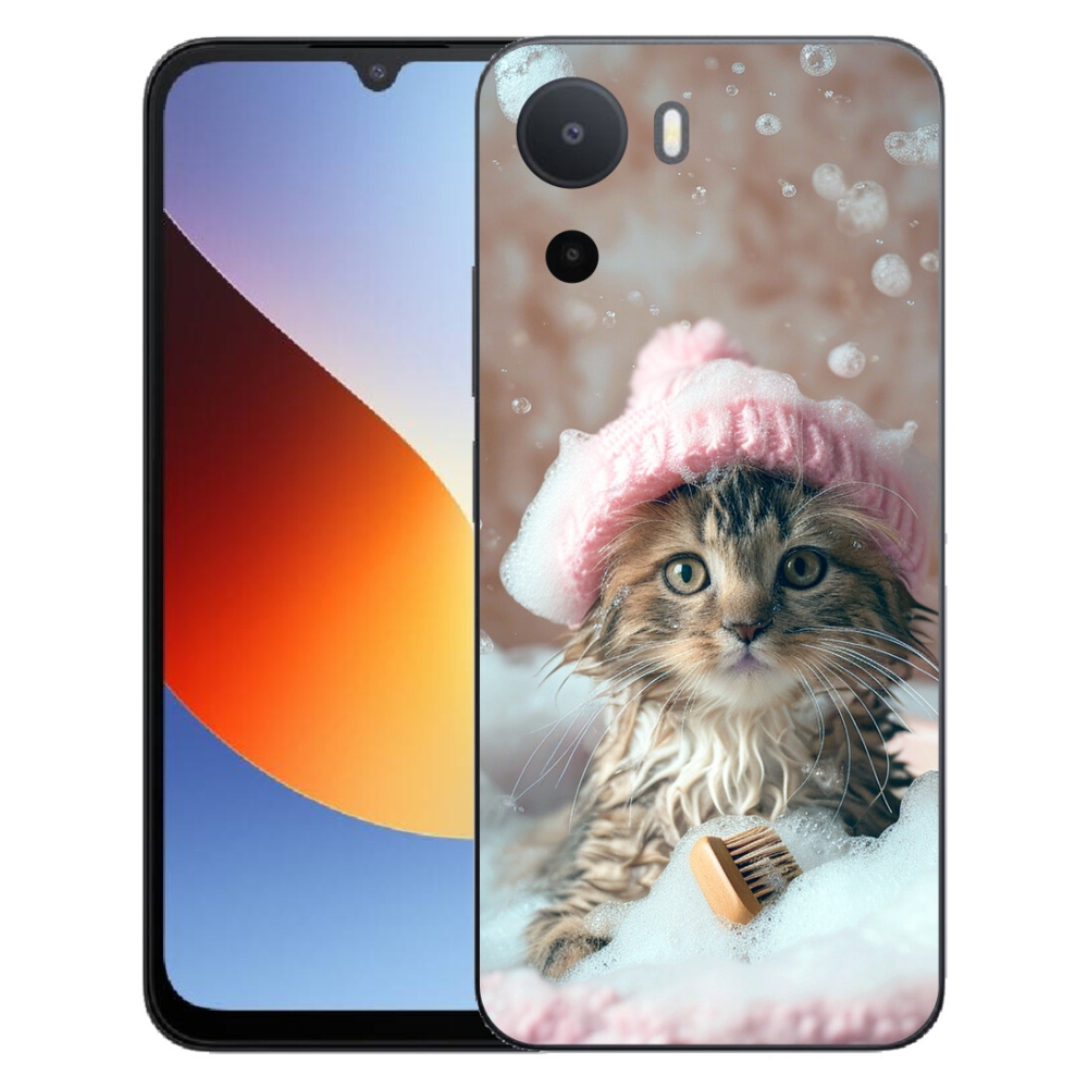Gelový kryt mmCase na Xiaomi Redmi A7 Pro - kotě a koupel