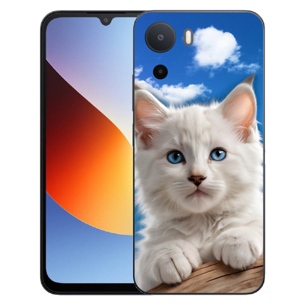 Gelový kryt mmCase na Xiaomi Redmi A7 Pro - kotě a oblaka