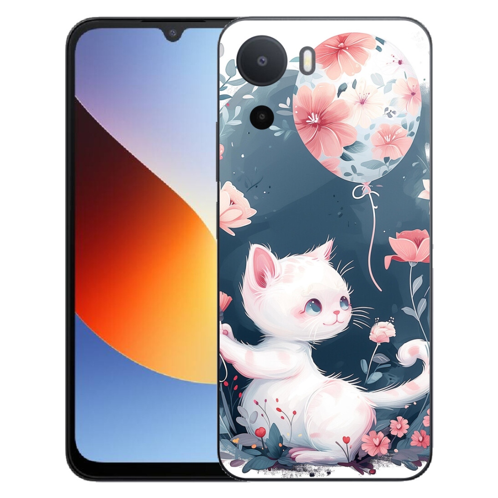 Gelový kryt mmCase na Xiaomi Redmi A7 Pro - kotě s balónkem