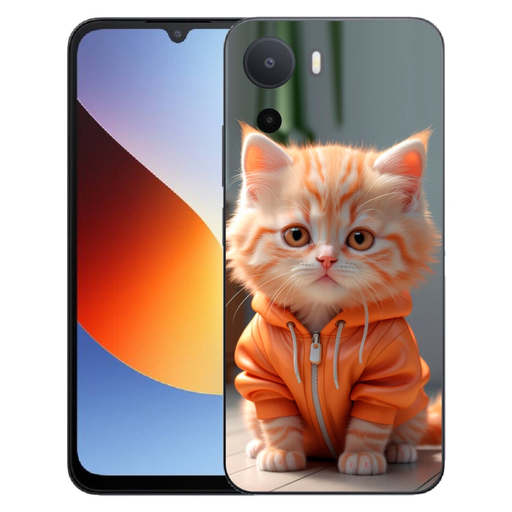Gelový kryt mmCase na Xiaomi Redmi A7 Pro - kotě v mikině