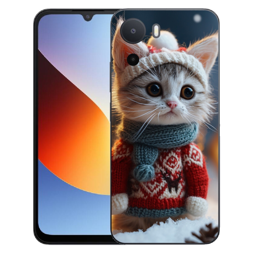 Gelový kryt mmCase na Xiaomi Redmi A7 Pro - kotě ve svetru