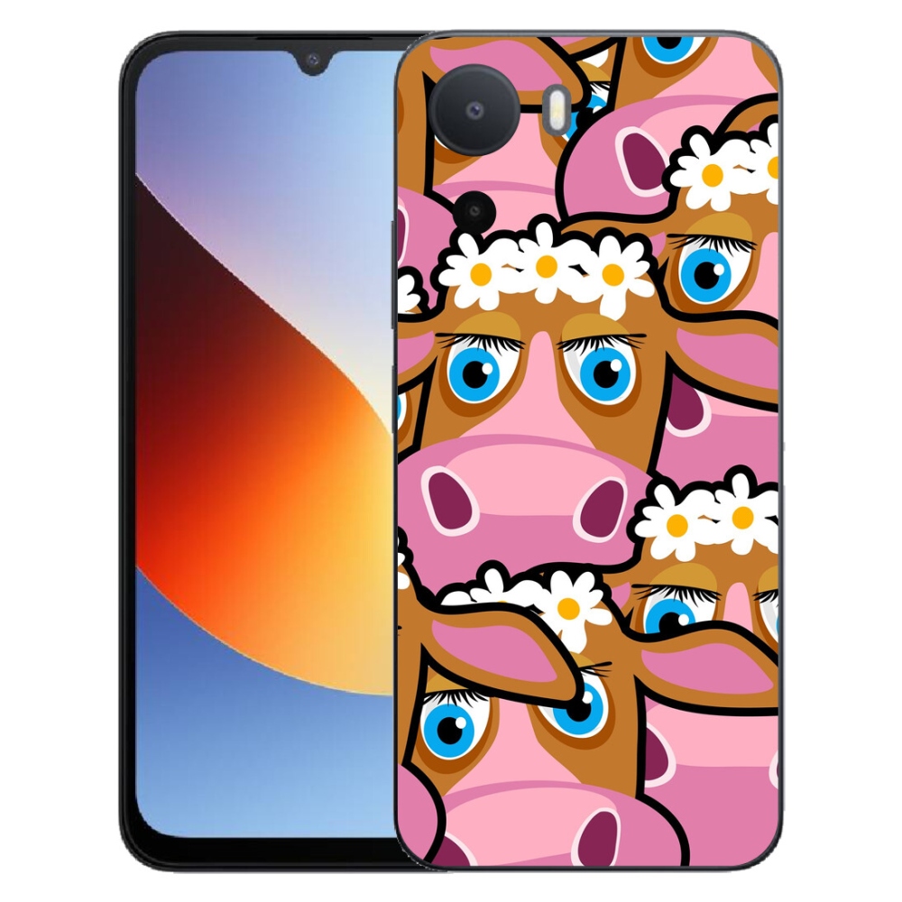 Gelový kryt mmCase na Xiaomi Redmi A7 Pro - kreslené kravičky