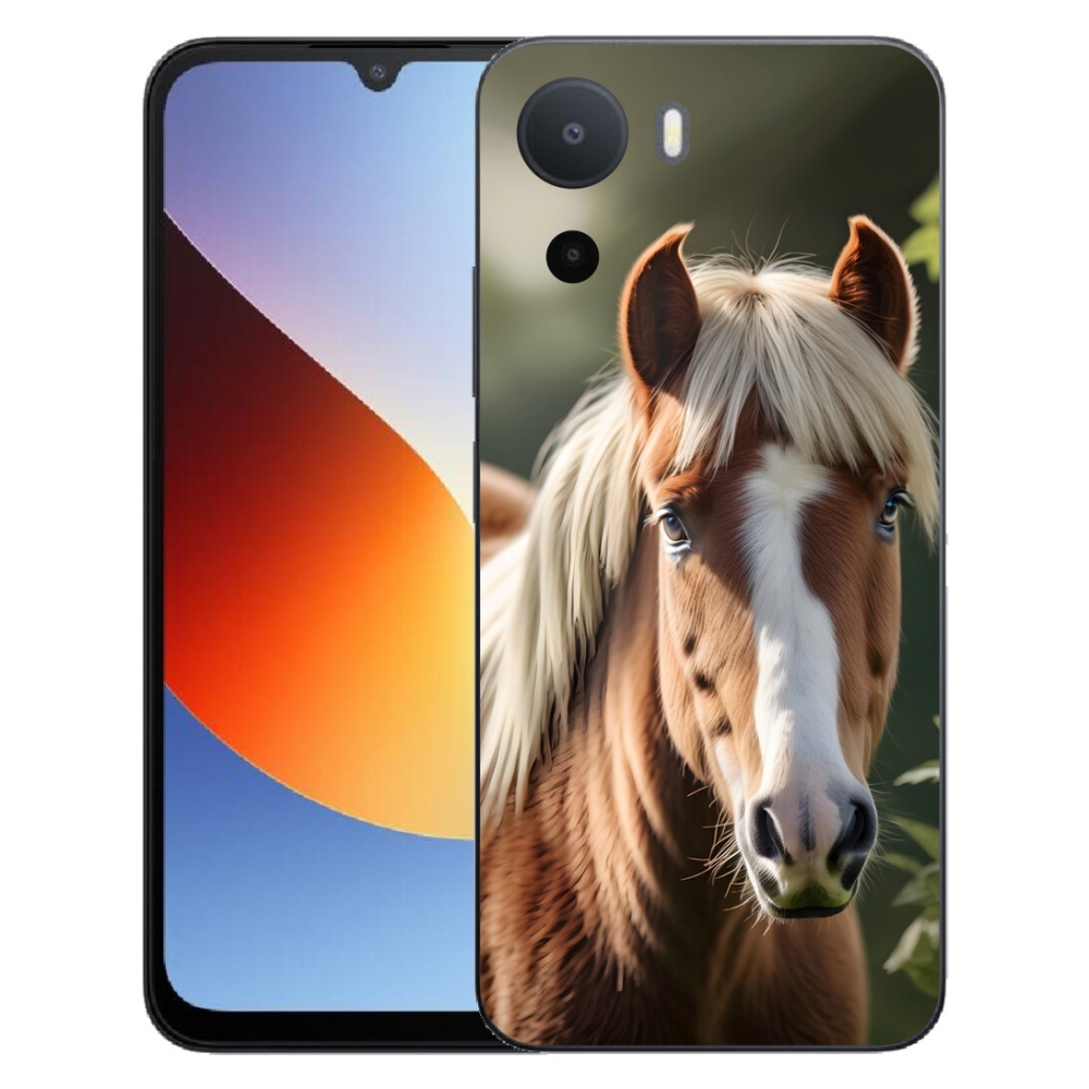 Gelový kryt mmCase na Xiaomi Redmi A7 Pro - kůň se světlou hřívou
