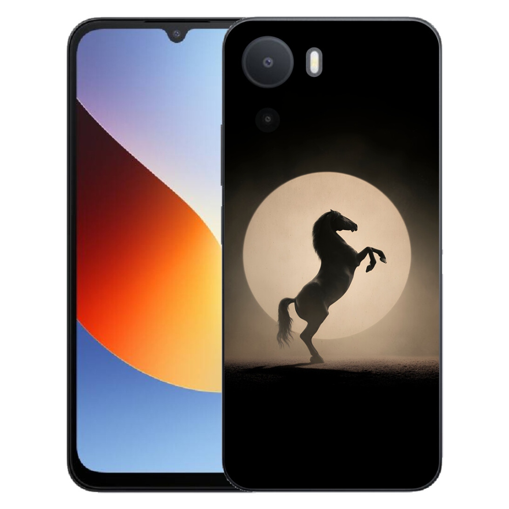 Gelový kryt mmCase na Xiaomi Redmi A7 Pro - kůň v siluetě