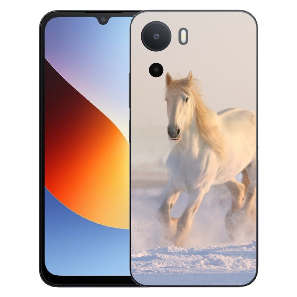 Gelový kryt mmCase na Xiaomi Redmi A7 Pro - kůň ve sněhu
