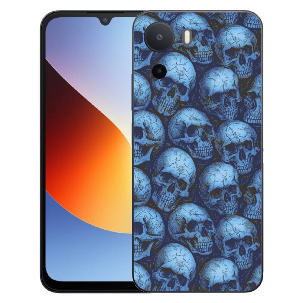 Gelový kryt mmCase na Xiaomi Redmi A7 Pro - lebky