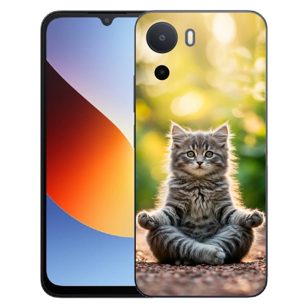 Gelový kryt mmCase na Xiaomi Redmi A7 Pro - meditující kotě