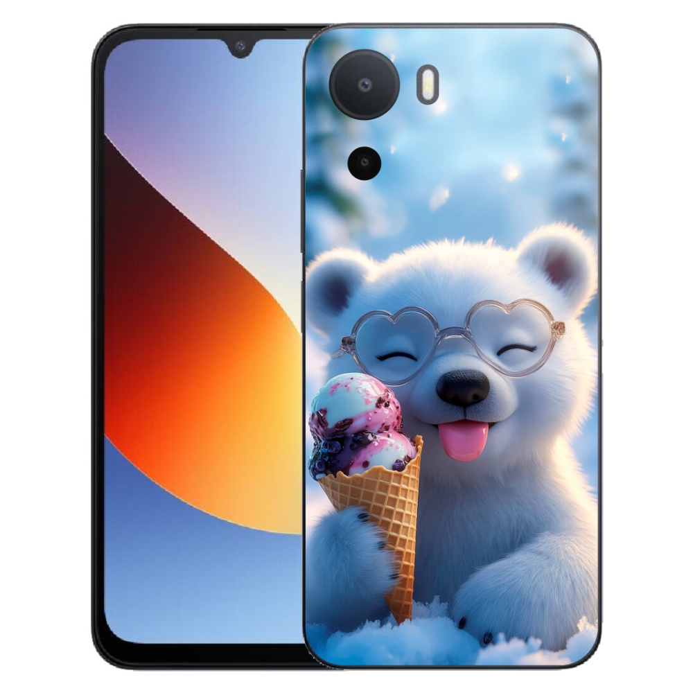 Gelový kryt mmCase na Xiaomi Redmi A7 Pro - medvídek se zmrzlinou
