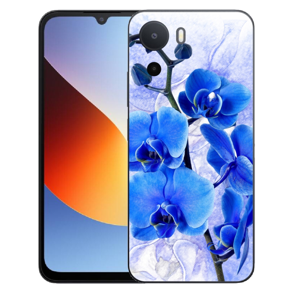 Gelový kryt mmCase na Xiaomi Redmi A7 Pro - modré květy