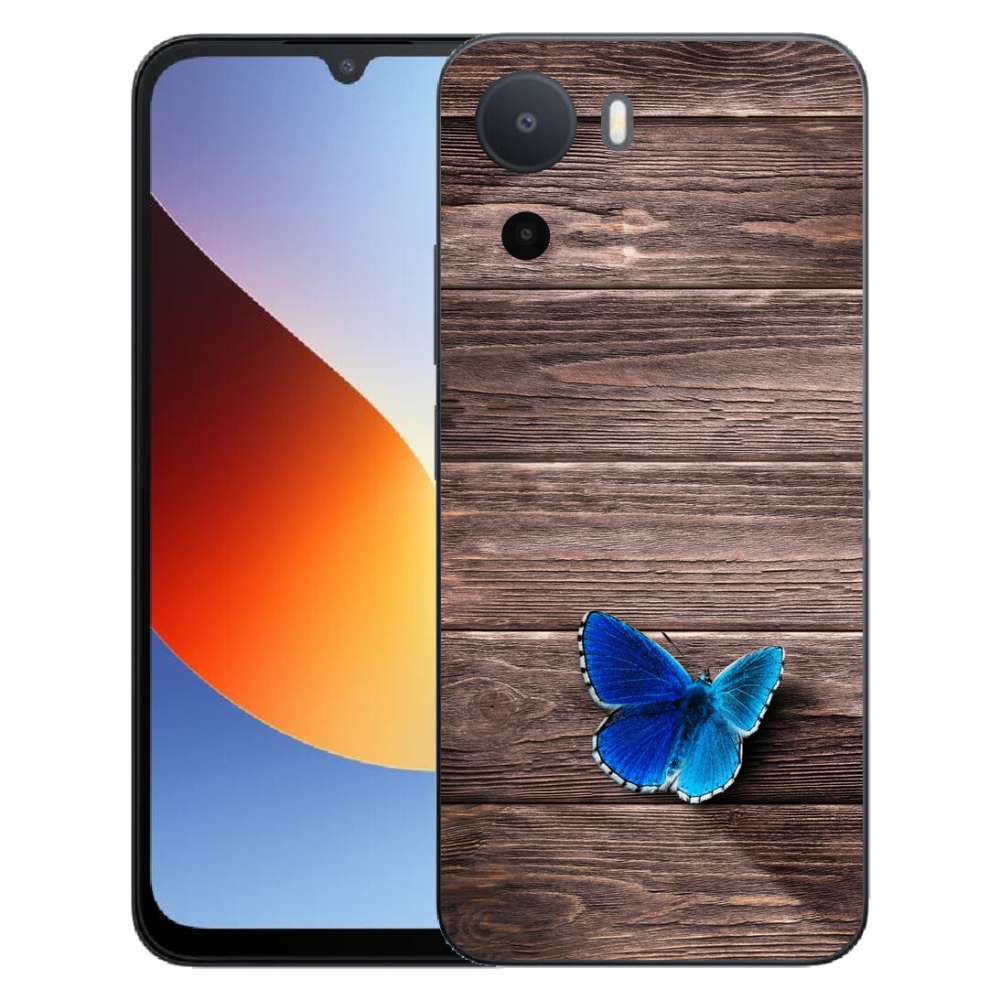 Gelový kryt mmCase na Xiaomi Redmi A7 Pro - modrý motýl 1
