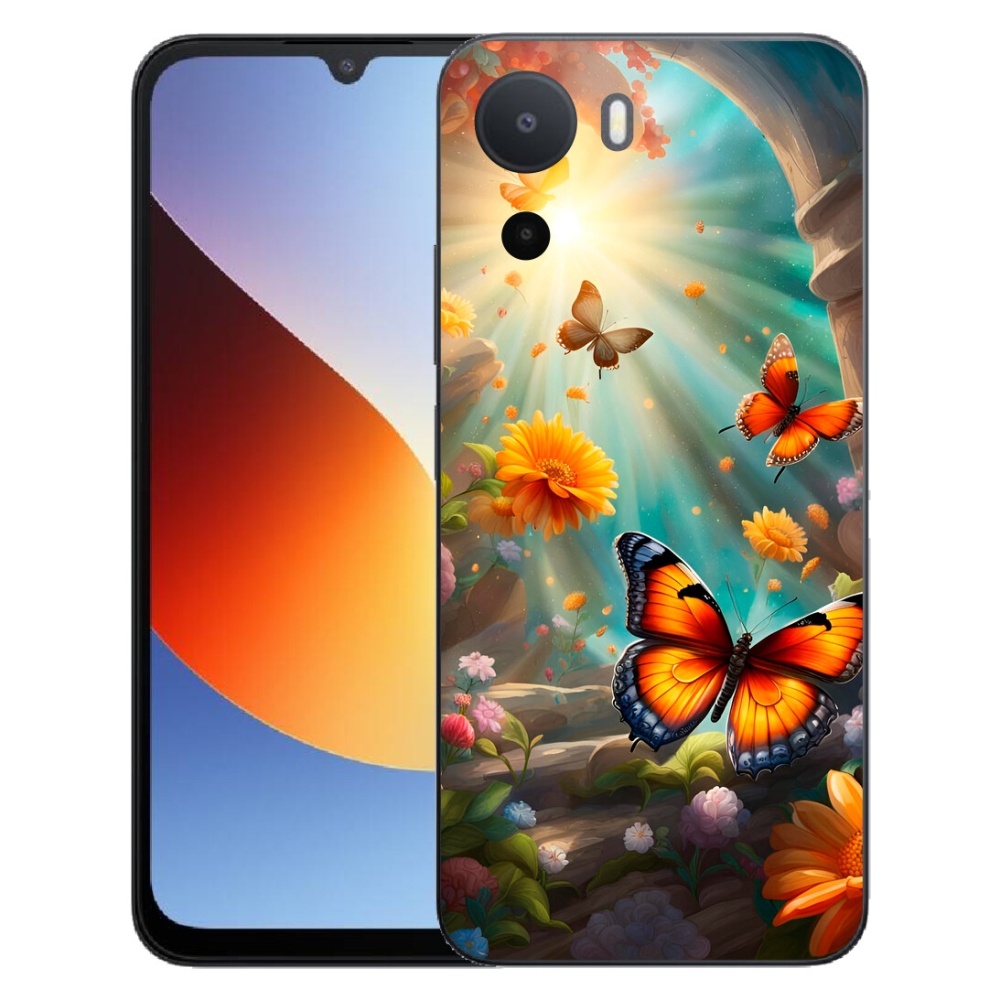 Gelový kryt mmCase na Xiaomi Redmi A7 Pro - motýlí zahrada 2