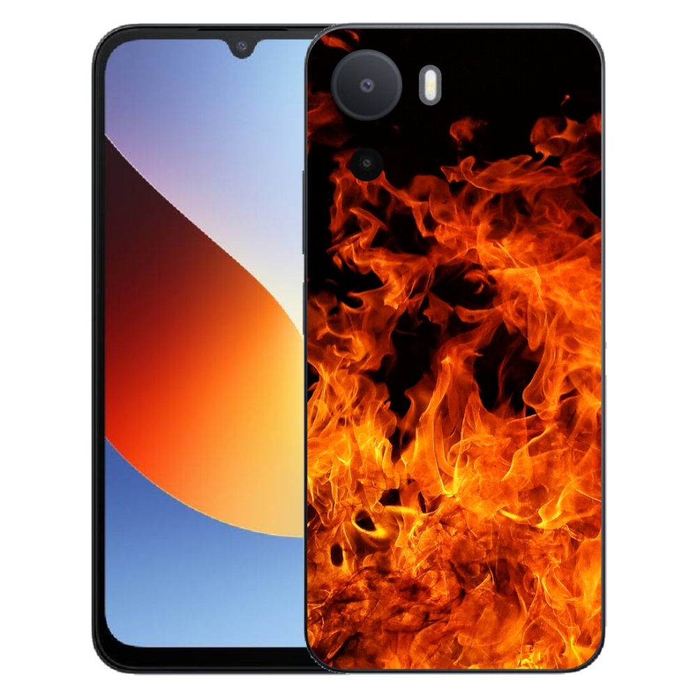 Gelový kryt mmCase na Xiaomi Redmi A7 Pro - muzikant a oheň