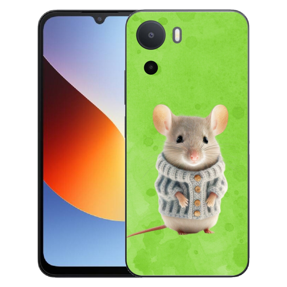 Gelový kryt mmCase na Xiaomi Redmi A7 Pro - myška ve svetru