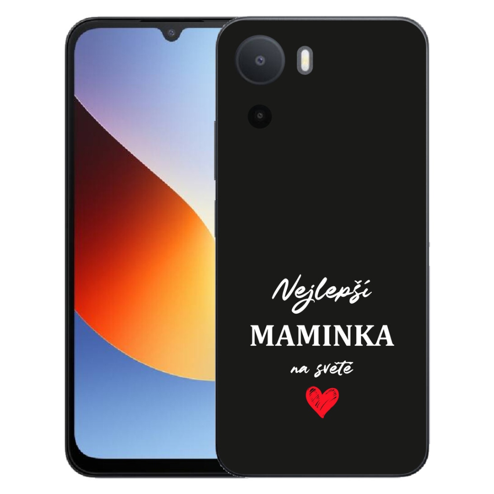 Gelový kryt mmCase na Xiaomi Redmi A7 Pro - nejlepší maminka 1 černé pozadí