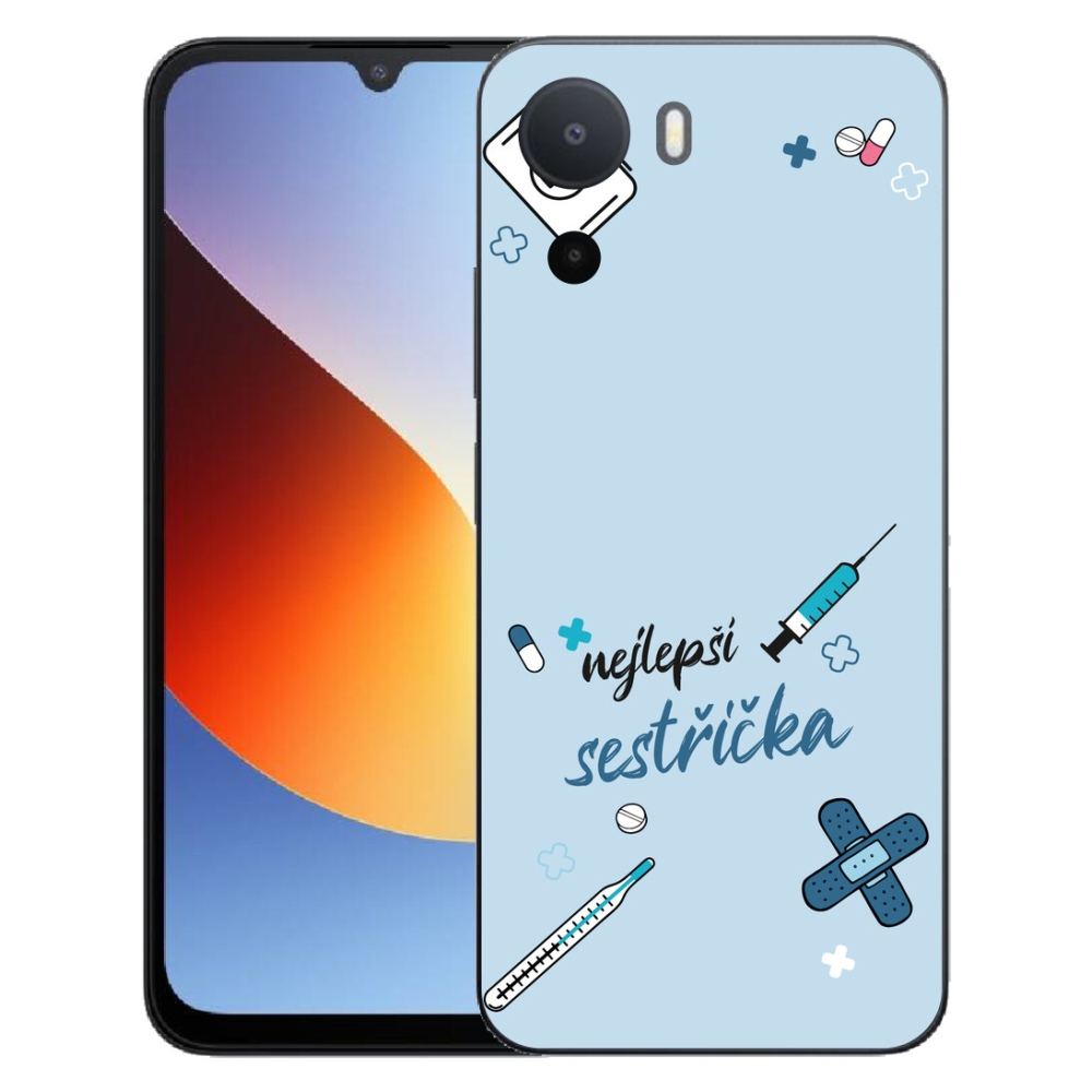 Gelový kryt mmCase na Xiaomi Redmi A7 Pro - nejlepší sestřička modré pozadí