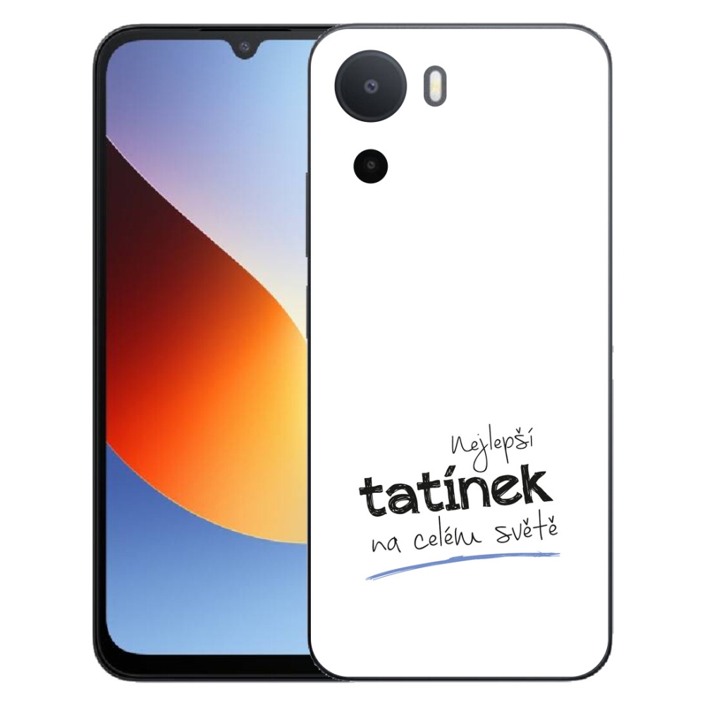 Gelový kryt mmCase na Xiaomi Redmi A7 Pro - nejlepší tatínek 4 bílé pozadí