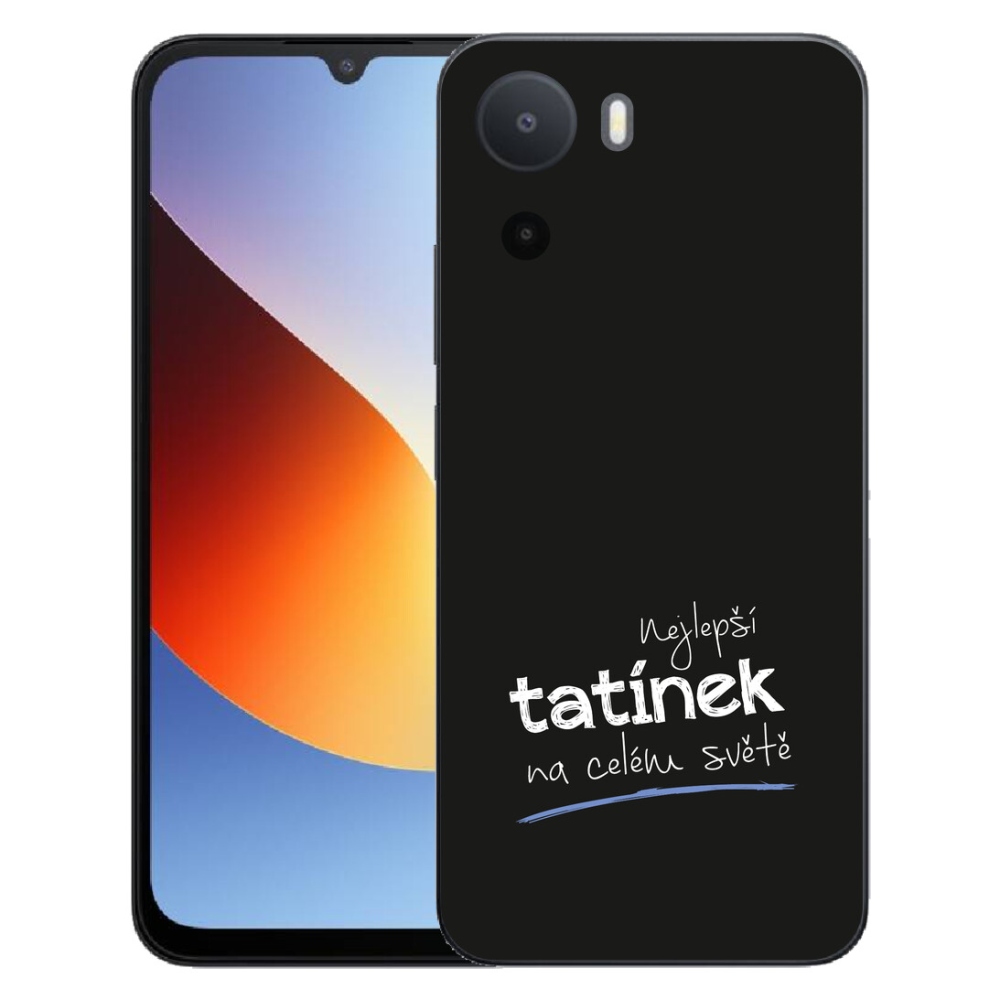 Gelový kryt mmCase na Xiaomi Redmi A7 Pro - nejlepší tatínek 4 černé pozadí