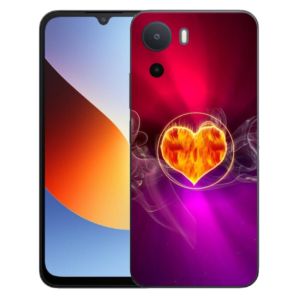 Gelový kryt mmCase na Xiaomi Redmi A7 Pro - ohnivé srdce