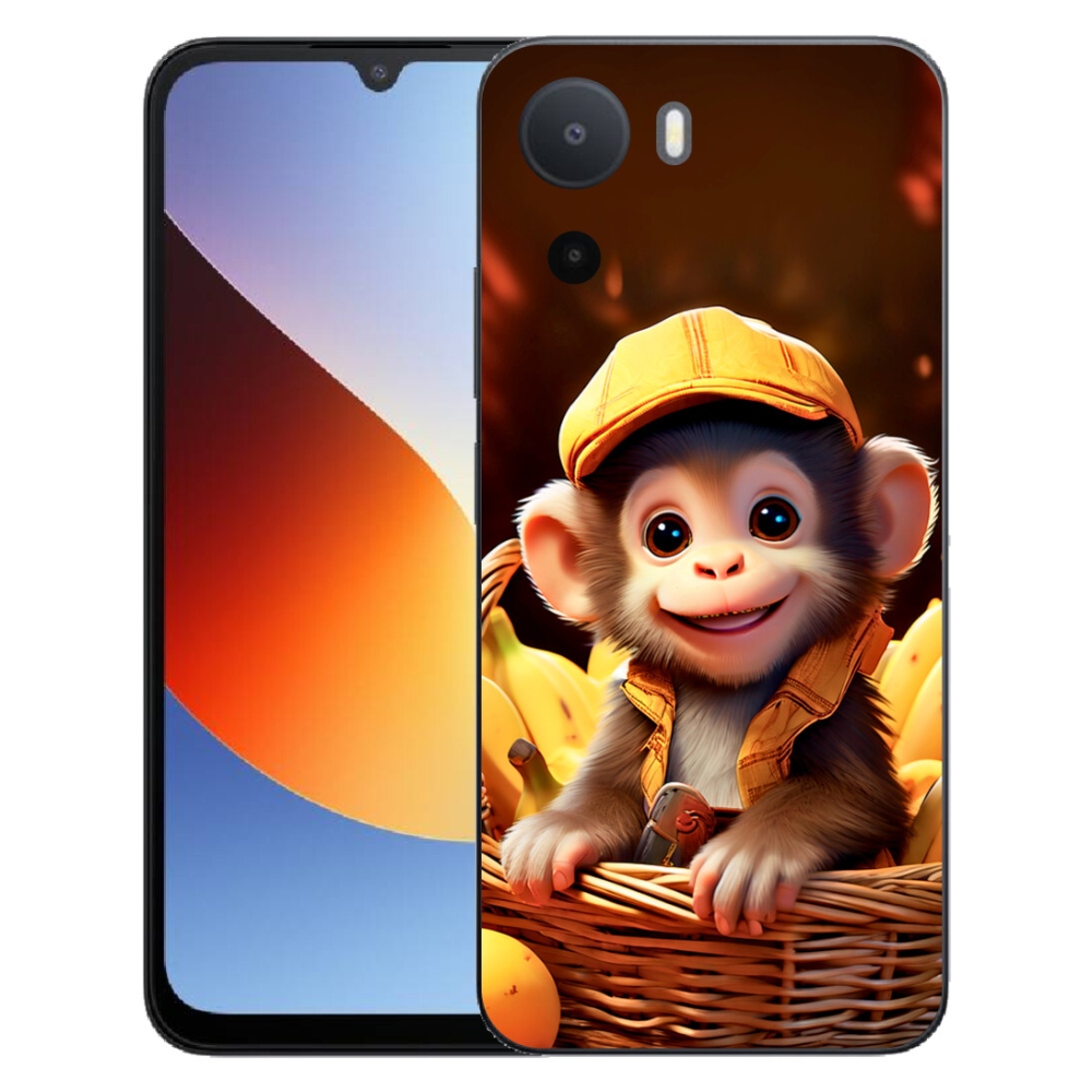 Gelový kryt mmCase na Xiaomi Redmi A7 Pro - opice v košíku