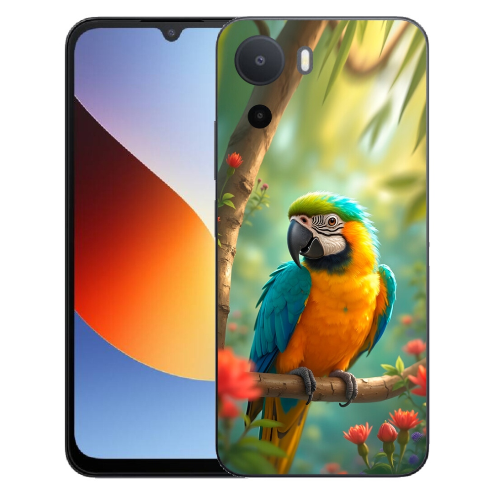 Gelový kryt mmCase na Xiaomi Redmi A7 Pro - papoušek ara modrožlutá