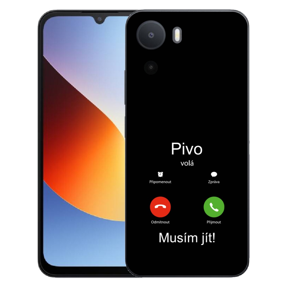 Gelový kryt mmCase na Xiaomi Redmi A7 Pro - pivo volá černé pozadí