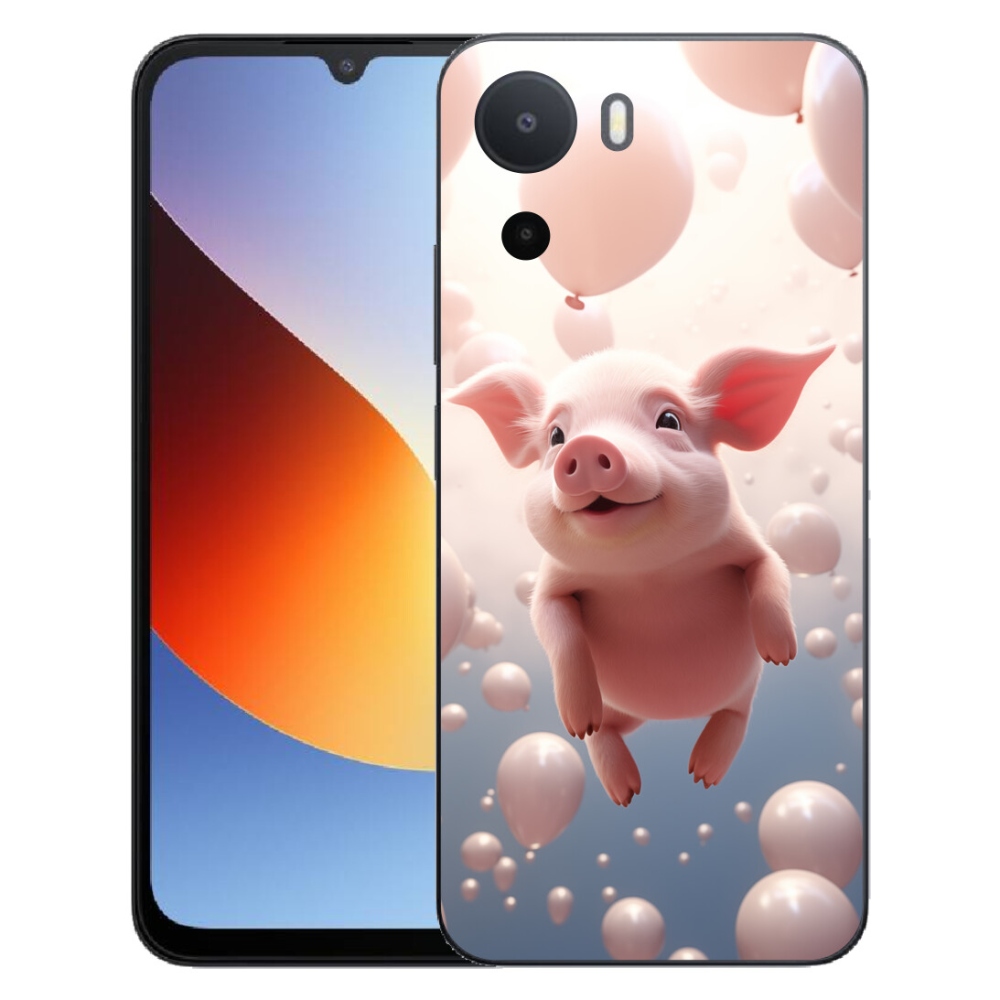 Gelový kryt mmCase na Xiaomi Redmi A7 Pro - prasátko s balónky