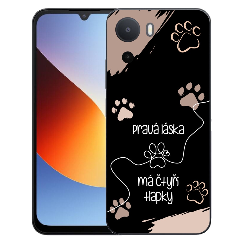 Gelový kryt mmCase na Xiaomi Redmi A7 Pro - psí motiv 1 černé pozadí