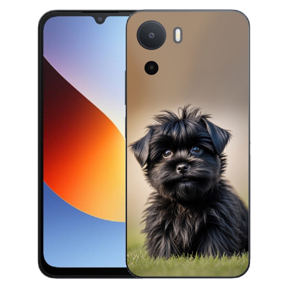 Gelový kryt mmCase na Xiaomi Redmi A7 Pro - roztomilý černý pejsek