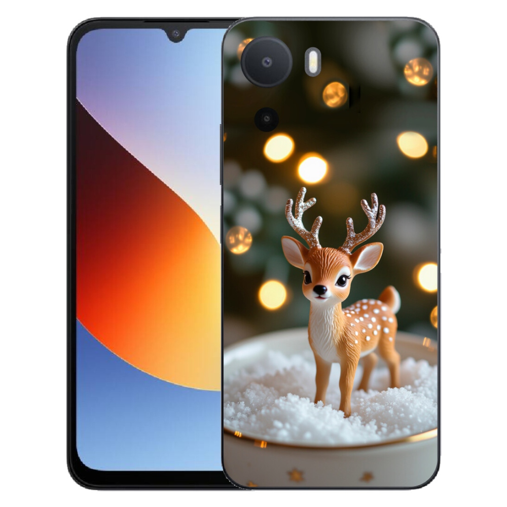 Gelový kryt mmCase na Xiaomi Redmi A7 Pro - roztomilý vánoční jelen
