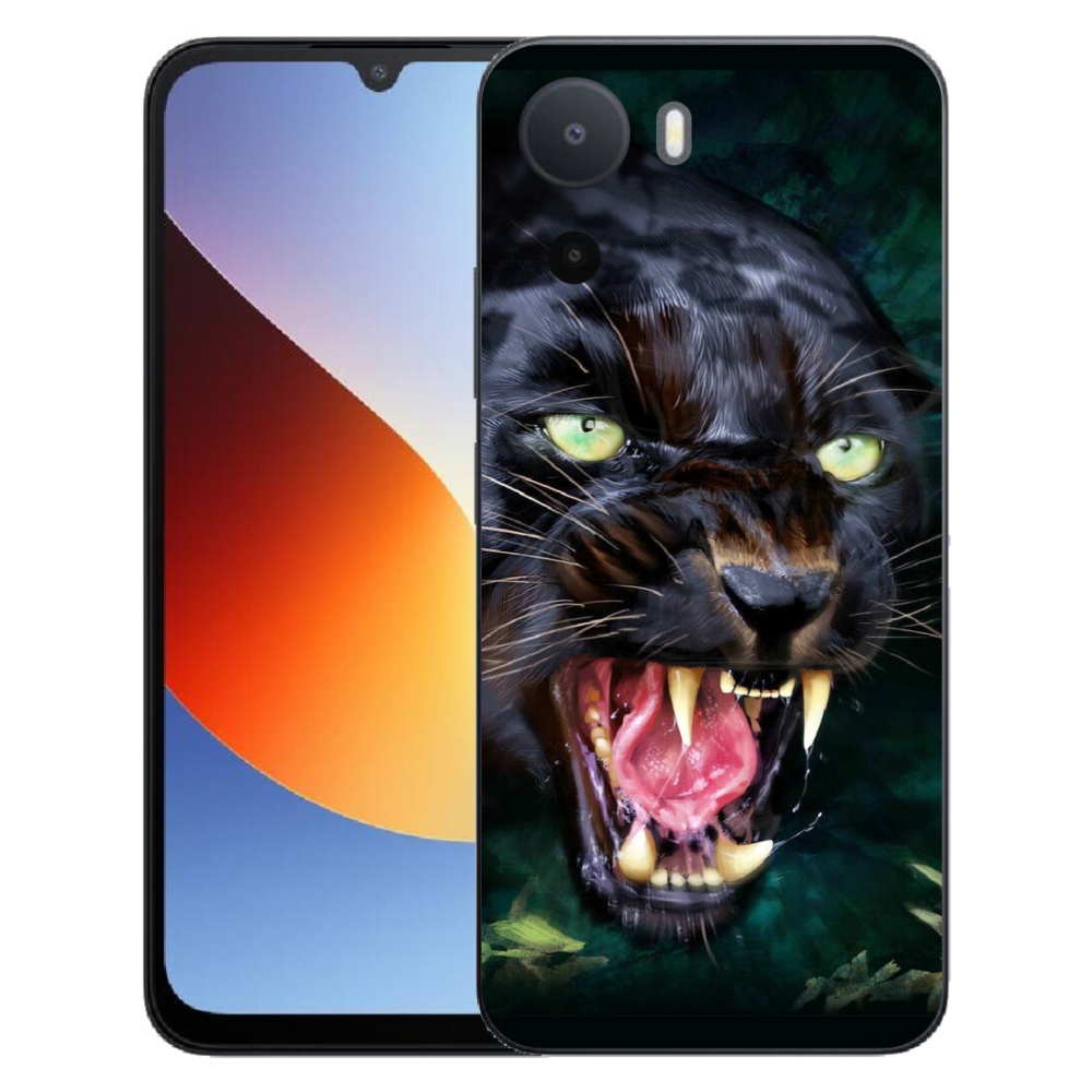 Gelový kryt mmCase na Xiaomi Redmi A7 Pro - rozzuřený černý panter