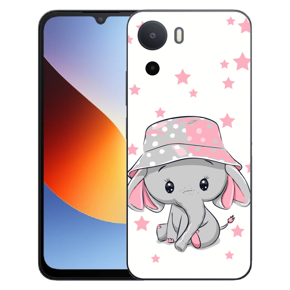 Gelový kryt mmCase na Xiaomi Redmi A7 Pro - růžový slon