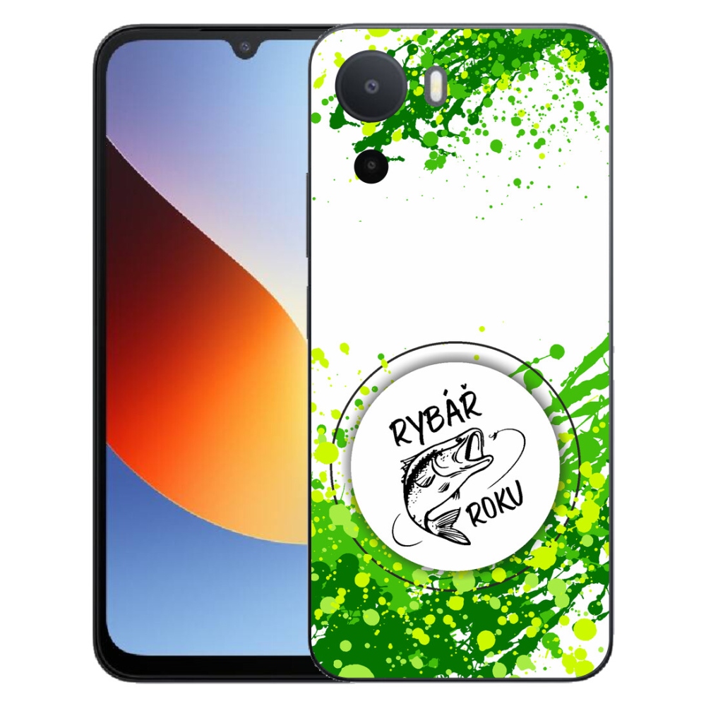 Gelový kryt mmCase na Xiaomi Redmi A7 Pro - rybář roku bílé pozadí