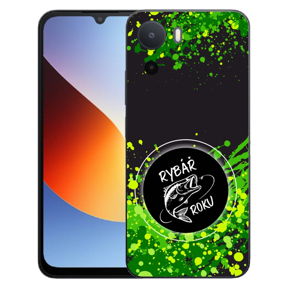 Gelový kryt mmCase na Xiaomi Redmi A7 Pro - rybář roku černé pozadí