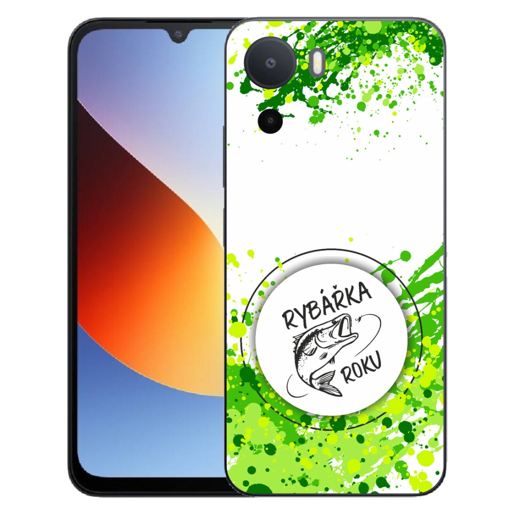 Gelový kryt mmCase na Xiaomi Redmi A7 Pro - rybářka roku bílé pozadí