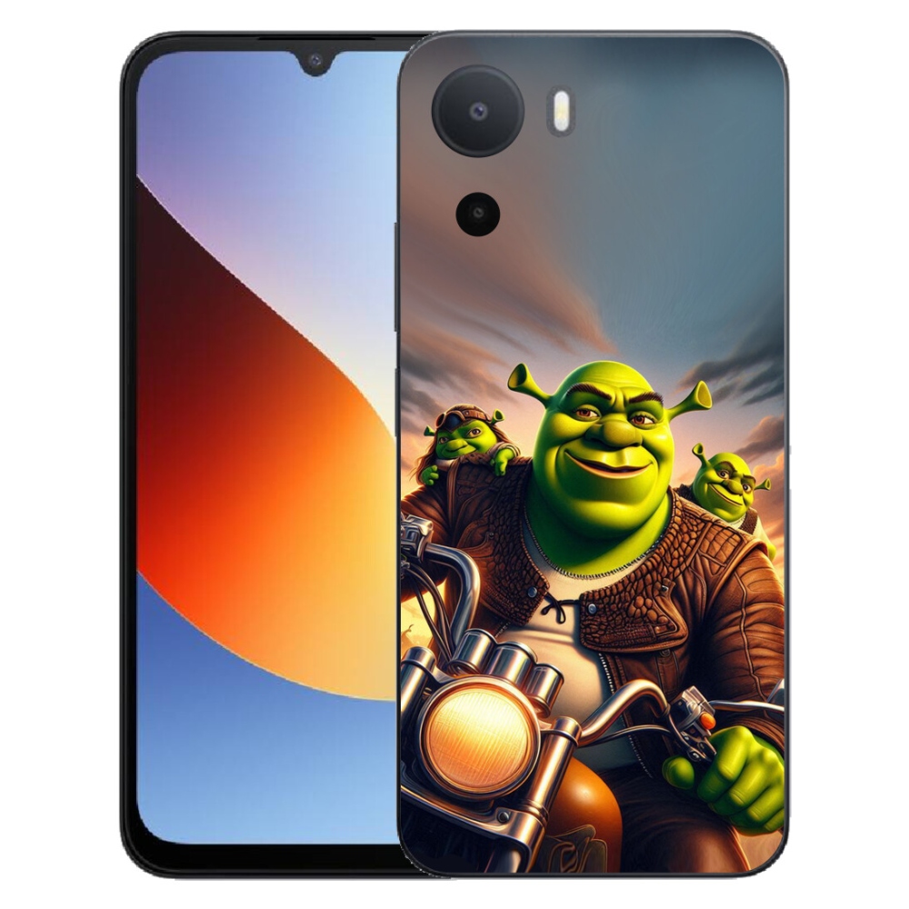 Gelový kryt mmCase na Xiaomi Redmi A7 Pro - shrek na motorce