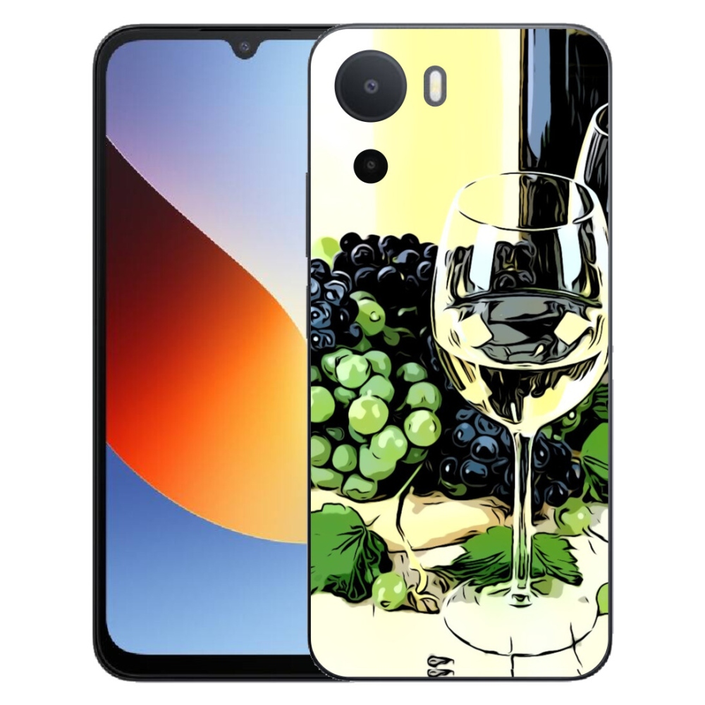 Gelový kryt mmCase na Xiaomi Redmi A7 Pro - sklenka vína