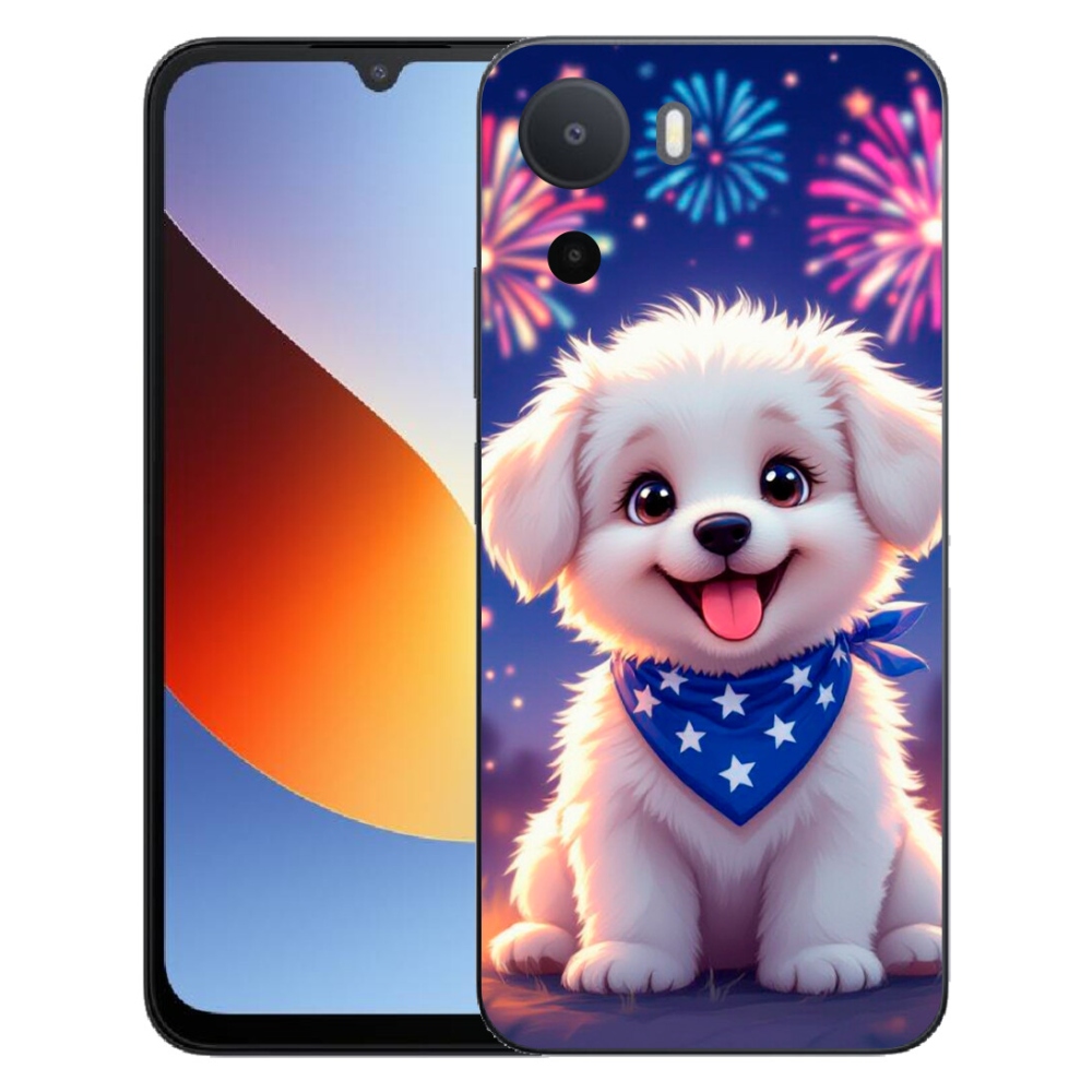 Gelový kryt mmCase na Xiaomi Redmi A7 Pro - slavnostní štěně
