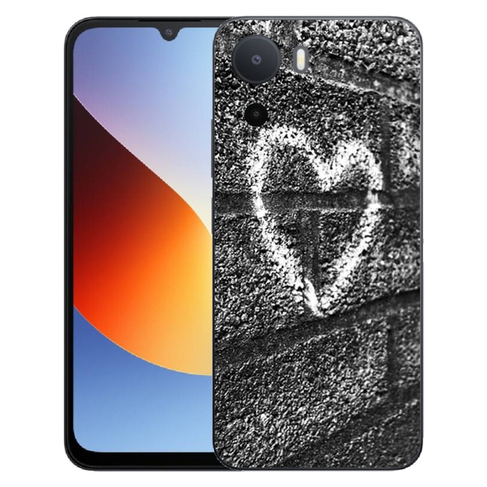 Gelový kryt mmCase na Xiaomi Redmi A7 Pro - srdce na zdi