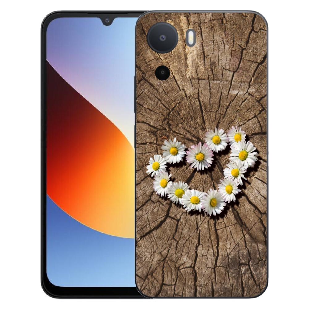 Gelový kryt mmCase na Xiaomi Redmi A7 Pro - srdce z kopretin