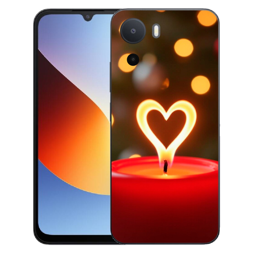 Gelový kryt mmCase na Xiaomi Redmi A7 Pro - srdce z plamene