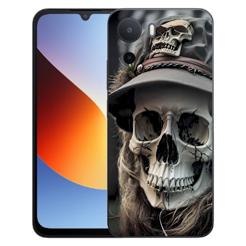 Gelový kryt mmCase na Xiaomi Redmi A7 Pro - temná lebka