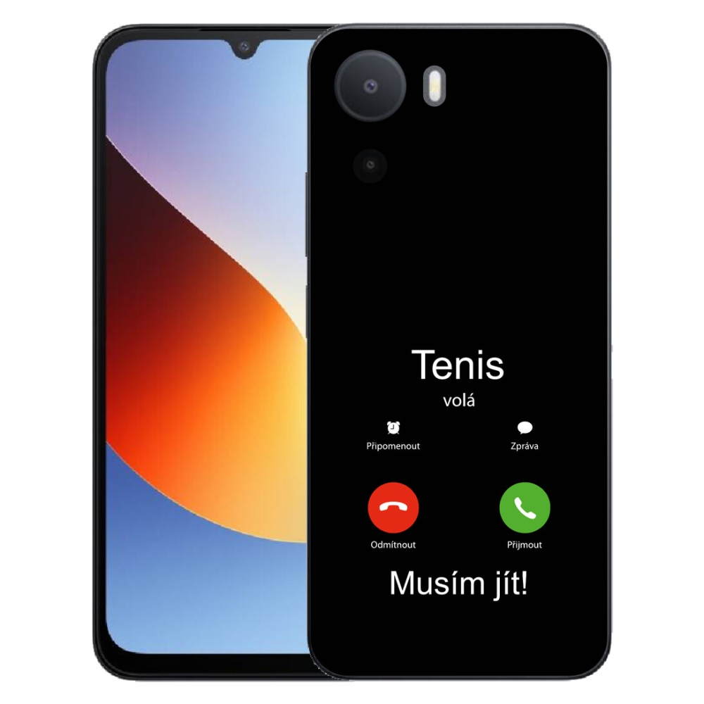 Gelový kryt mmCase na Xiaomi Redmi A7 Pro - tenis volá černé pozadí