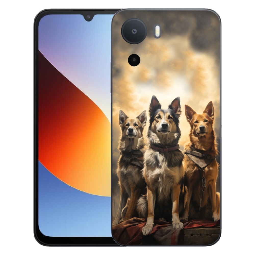 Gelový kryt mmCase na Xiaomi Redmi A7 Pro - tři psi