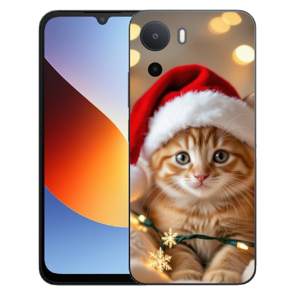 Gelový kryt mmCase na Xiaomi Redmi A7 Pro - vánoční kotě