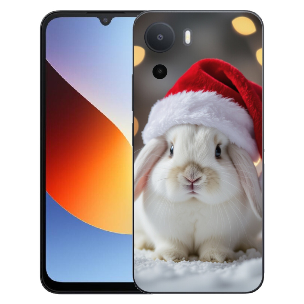 Gelový kryt mmCase na Xiaomi Redmi A7 Pro - vánoční králík