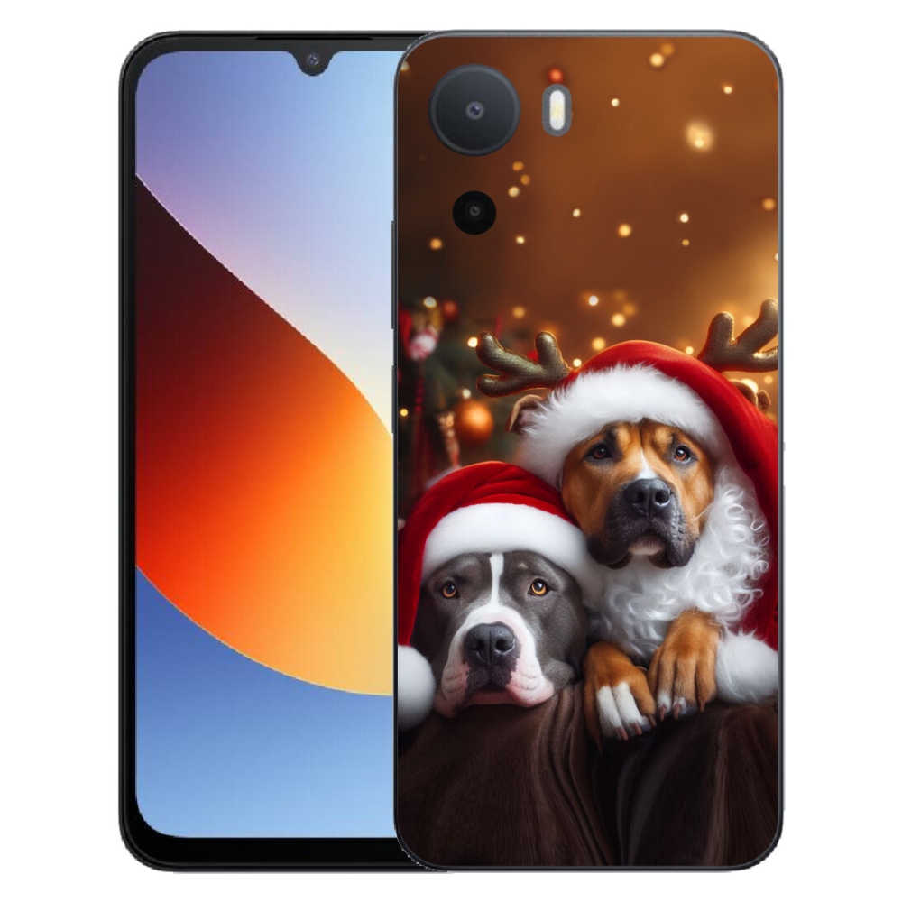 Gelový kryt mmCase na Xiaomi Redmi A7 Pro - vánoční psi