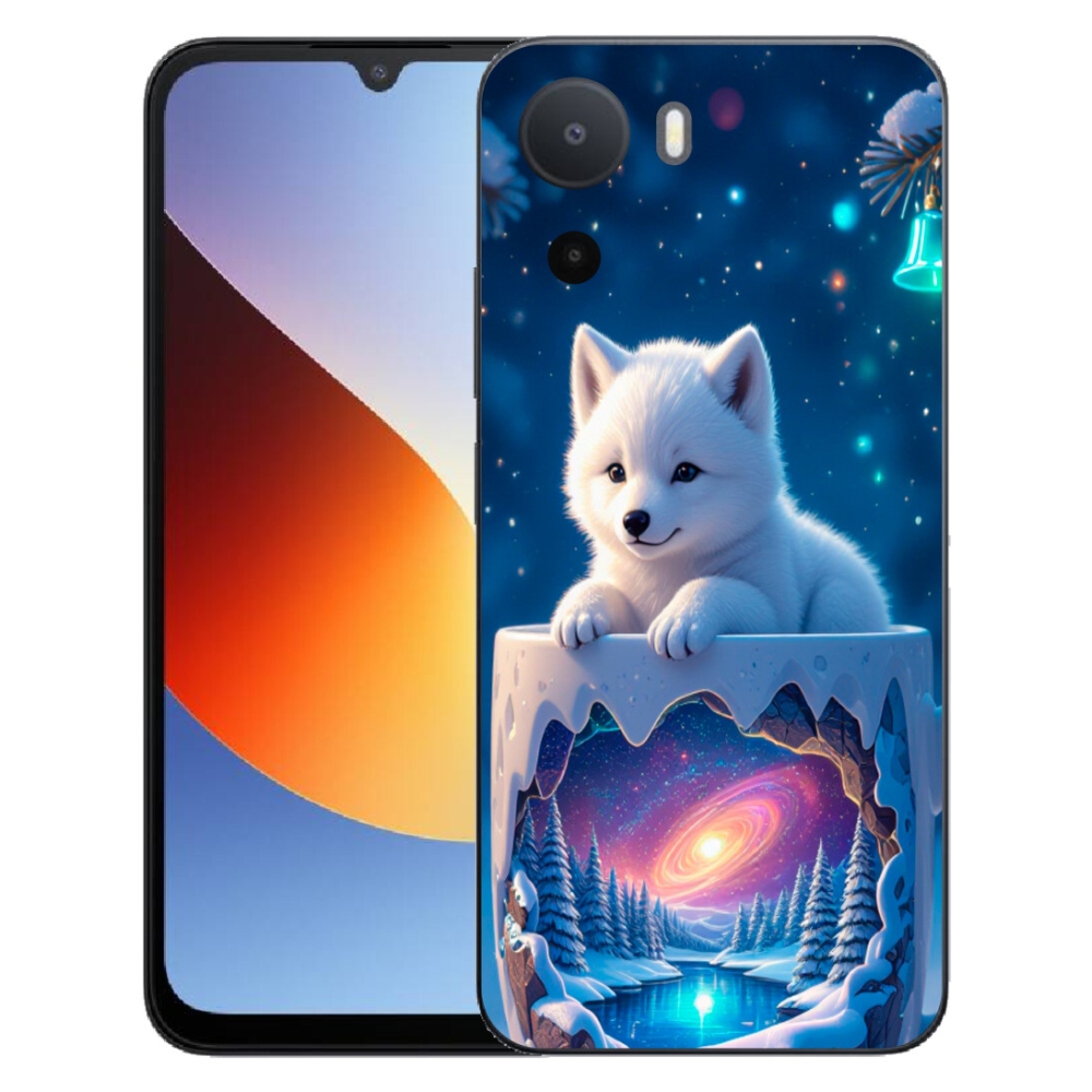 Gelový kryt mmCase na Xiaomi Redmi A7 Pro - vánoční štěně