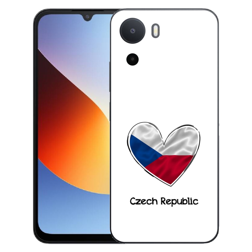 Gelový kryt mmCase na Xiaomi Redmi A7 Pro - vlajka srdce bílé pozadí