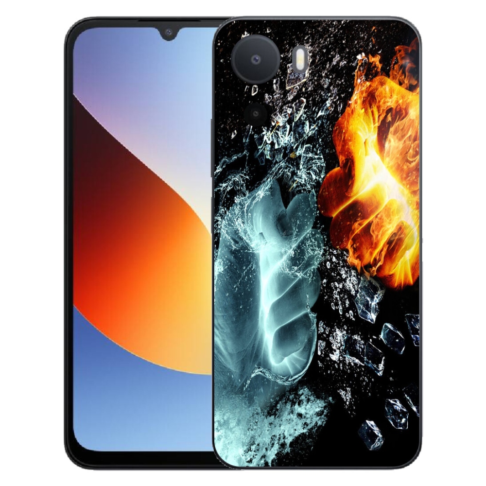 Gelový kryt mmCase na Xiaomi Redmi A7 Pro - voda a oheň